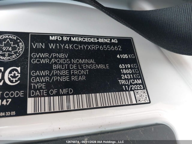 W1Y4KCHYXRP655662 Mercedes-Benz Sprinter 2500 High Roof 4-cyl Diesel