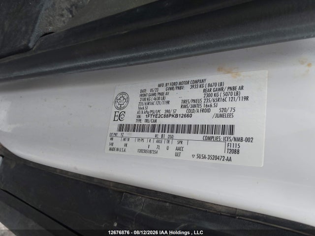 Ford Transit T-150 2023 1FTYE2C88PKB12660 Image 9