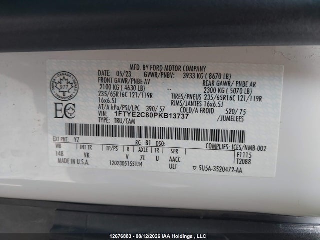 Ford Transit T-150 2023 1FTYE2C80PKB13737 Image 9