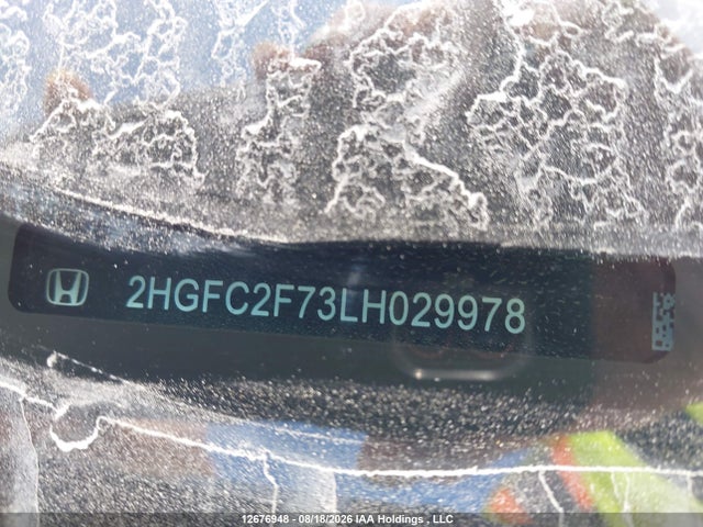 2020 Honda Civic Ex მანქანა იყიდება აუქციონზე, vin: 2HGFC2F73LH029978, აუქციონის ნომერი: 12676948