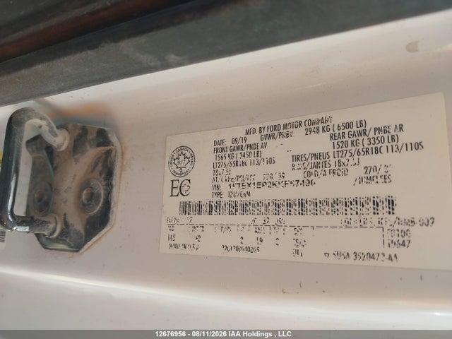 Ford F-150 Xlt 2019 1FTEX1EP2KKE67490 Image 9