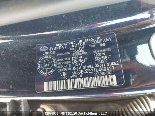 Hyundai TUCSON SEL 2026 KM8JBCDE2TU469427 Image 10