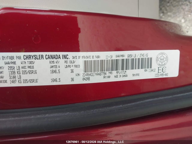 Aukcja sprzedaży 2010 Dodge Grand Caravan Se, vin: 2D4RN4DE7AR487794, numer aukcji: 12676961