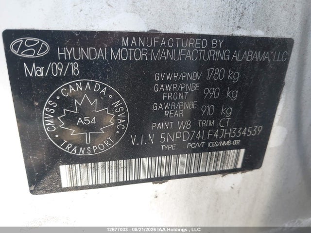 Hyundai Elantra Le 2018 5NPD74LF4JH334539 Image 9