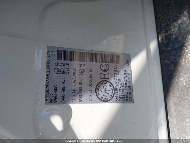 Aukcja sprzedaży 2015 Nissan Rogue S/sl/sv, vin: 5N1AT2MT2FC772319, numer aukcji: 12668218