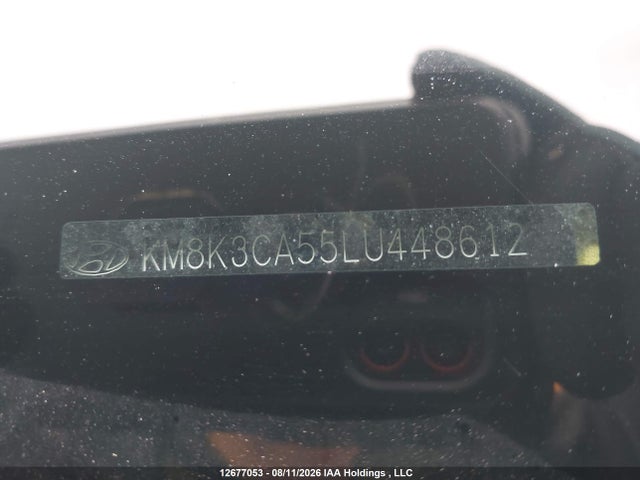 2020 Hyundai Kona Limited მანქანა იყიდება აუქციონზე, vin: KM8K3CA55LU448612, აუქციონის ნომერი: 12677053