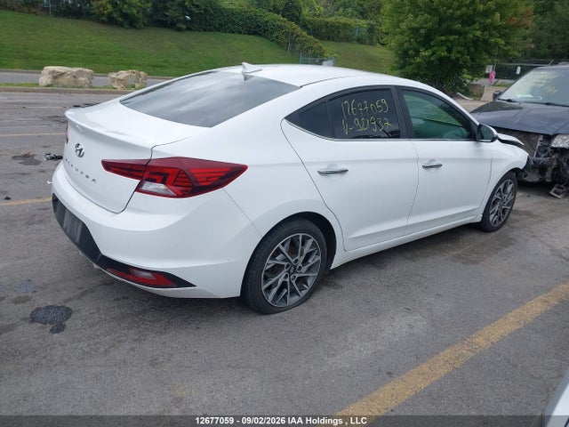 2020 Hyundai Elantra Luxury მანქანა იყიდება აუქციონზე, vin: KMHD84LF2LU921937, აუქციონის ნომერი: 12677059