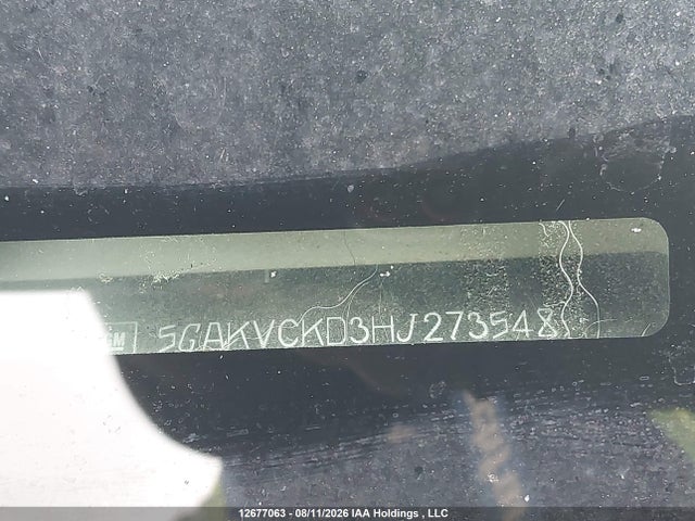 Продажа на аукционе авто 2017 Buick Enclave, vin: 5GAKVCKD3HJ273548, номер лота: 12677063