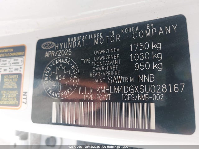 Продажа на аукционе авто 2025 Hyundai Elantra Sel Sport, vin: KMHLM4DGXSU028167, номер лота: 12677066