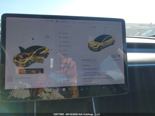 Tesla Model 3 Standard Range Plus 2020 5YJ3E1EAXLF603775 Image 7