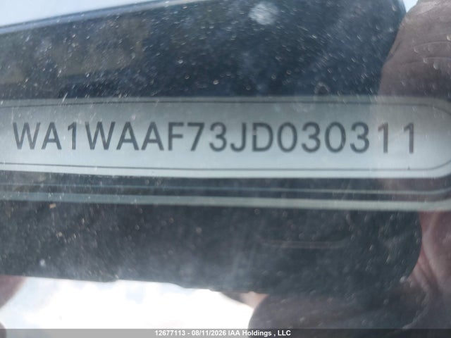 12677113 :رقم المزاد ، WA1WAAF73JD030311 vin ، 2018 Audi Q7 3.0t Technik مزاد بيع