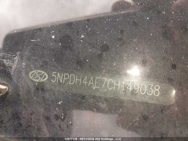 2012 Hyundai Elantra Gl მანქანა იყიდება აუქციონზე, vin: 5NPDH4AE7CH149038, აუქციონის ნომერი: 12677126
