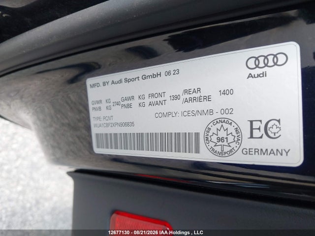 Audi RS6 2023 WUA1CBF2XPN906835 Image 9