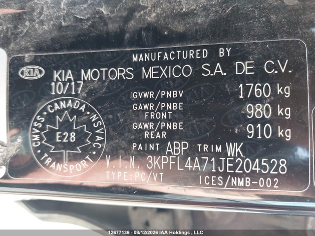 KIA Forte Lx/lx+ 2018 3KPFL4A71JE204528 Image 18