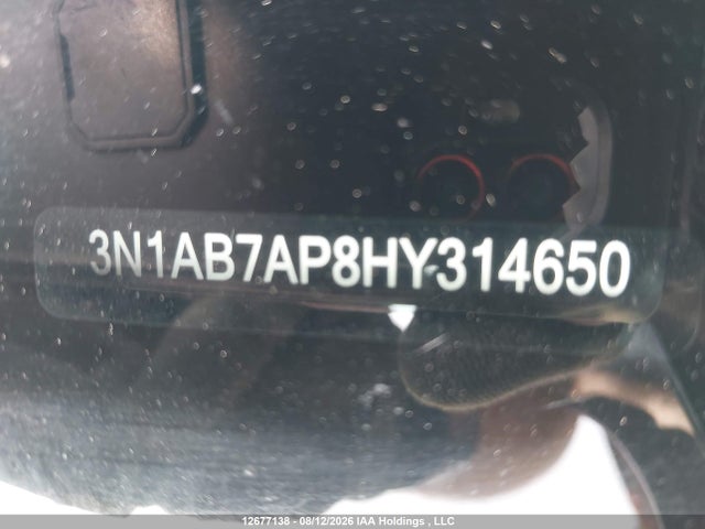3N1AB7AP8HY314650 Nissan Sentra S/sv/sr/sl