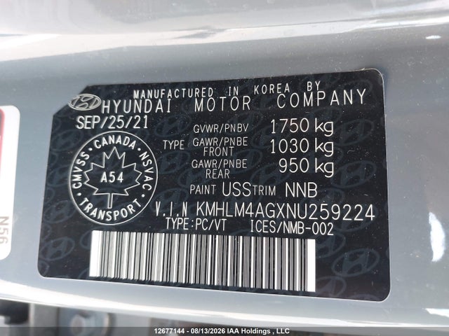Hyundai Elantra 2022 KMHLM4AGXNU259224 Image 21