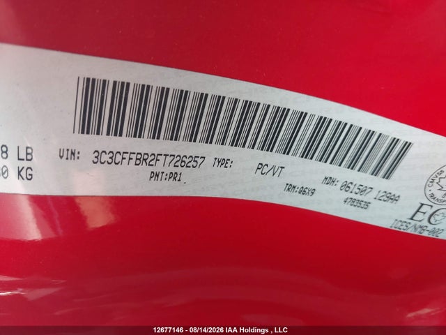 3C3CFFBR2FT726257 Fiat 500 SPORT
