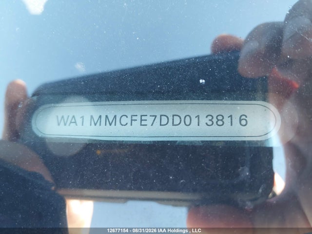2013 Audi Q7 3.0 Tdi Premium მანქანა იყიდება აუქციონზე, vin: WA1MMCFE7DD013816, აუქციონის ნომერი: 12677154