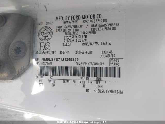 Ford Transit Connect 2018 NM0LS7E71J1349859 Image 9