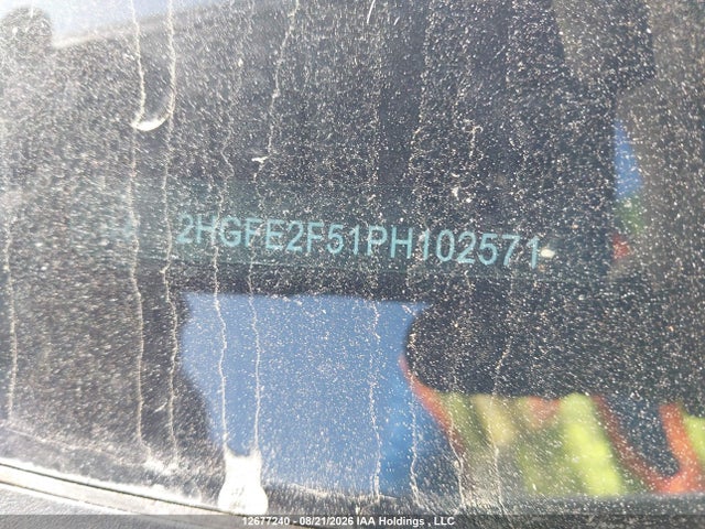 12677240 :رقم المزاد ، 2HGFE2F51PH102571 vin ، 2023 Honda Civic Sport/sport-b مزاد بيع
