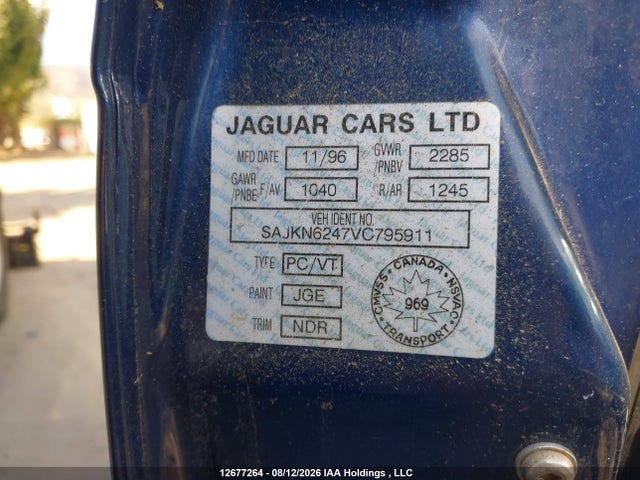 Продаж на аукціоні авто 1997 Jaguar Vandenplas, vin: SAJKN6247VC795911, номер лоту: 12677264