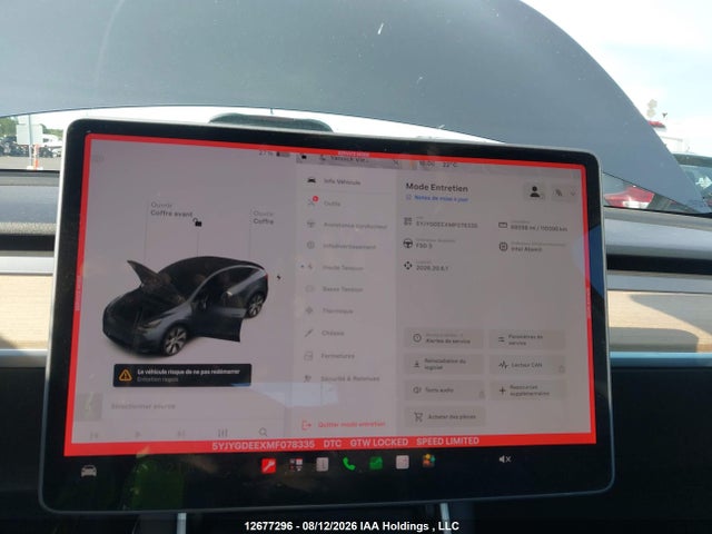 Продаж на аукціоні авто 2021 Tesla Model Y Long Range, vin: 5YJYGDEEXMF078335, номер лоту: 12677296