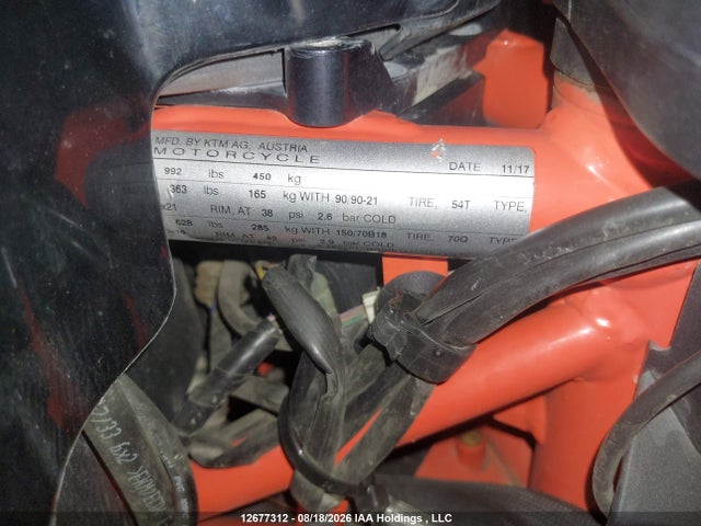 KTM 1090 Adventure R 2018 VBKV49405JM982609 Image 14
