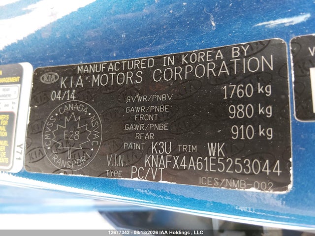 KIA Forte 2014 KNAFX4A61E5253044 Image 9