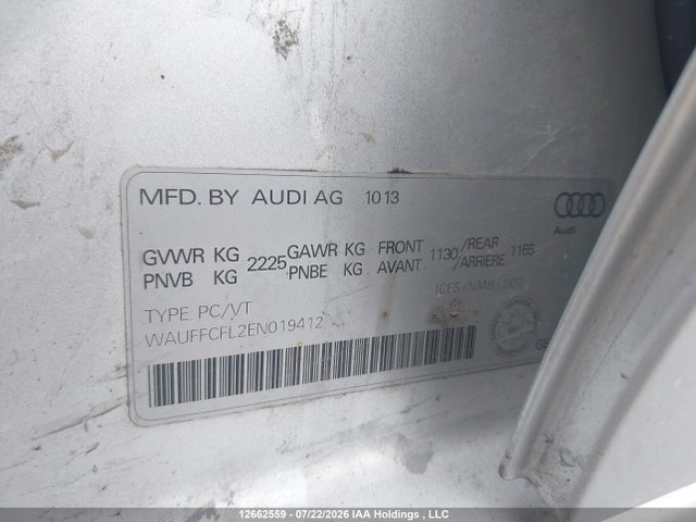 WAUFFCFL2EN019412 Audi A4 2.0 Progressiv