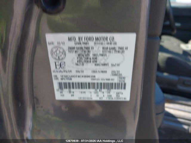 Aukcja sprzedaży 2012 Ford Escape Xlt, vin: 1FMCU0D74CKB96358, numer aukcji: 12670939