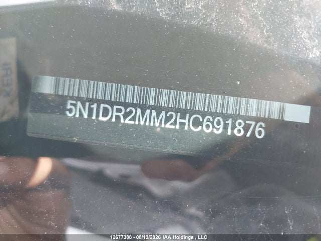 5N1DR2MM2HC691876 Nissan Pathfinder S/sv/sl/platinum