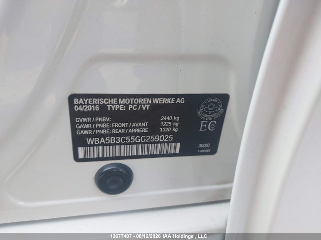 BMW 535 XI 2016 WBA5B3C55GG259025 Image 18