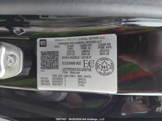 GMC Canyon 2025 1GTP2DEK5S1165758 Image 9