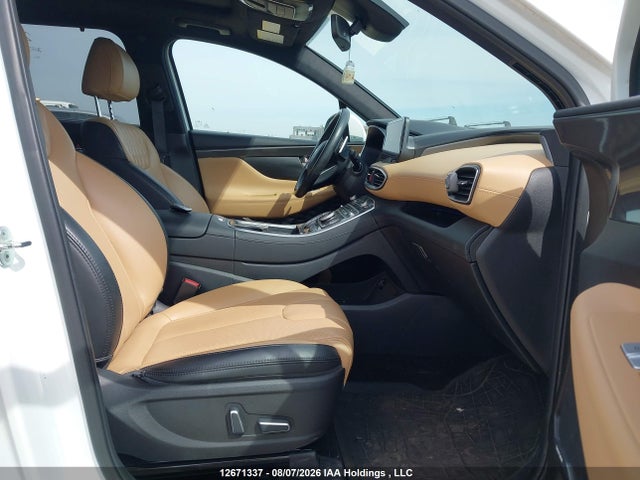 2022 Hyundai Santa Fe Ultimate Calligraphy მანქანა იყიდება აუქციონზე, vin: 5NMS5DALXNH383947, აუქციონის ნომერი: 12671337