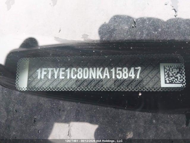 12677461 :رقم المزاد ، 1FTYE1C80NKA15847 vin ، 2022 Ford Transit-150 Cargo مزاد بيع