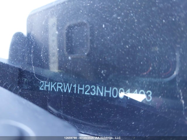 2022 Honda Cr-v Lx მანქანა იყიდება აუქციონზე, vin: 2HKRW1H23NH001493, აუქციონის ნომერი: 12659798