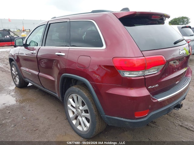 2017 Jeep Grand Cherokee Limited მანქანა იყიდება აუქციონზე, vin: 1C4RJFBG8HC891358, აუქციონის ნომერი: 12677480