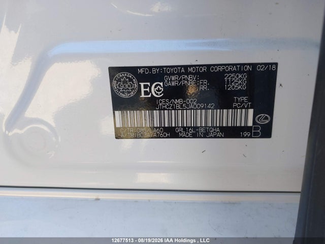 Aukcja sprzedaży 2018 Lexus Gs 350 Base/350 F Sport, vin: JTHCZ1BL5JA009142, numer aukcji: 12677513