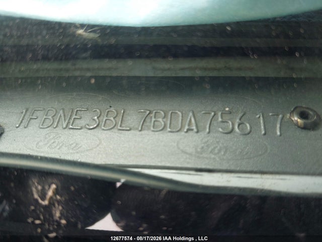 12677574 :رقم المزاد ، 1FBNE3BL7BDA75617 vin ، 2011 Ford Econoline E350 Super Duty Wagon مزاد بيع