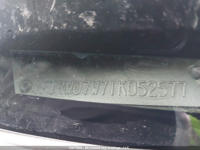 2001 Ford F-150 მანქანა იყიდება აუქციონზე, vin: 1FTRW07W71KD52577, აუქციონის ნომერი: 12677638
