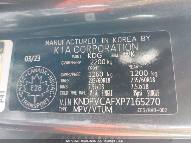 KIA Sportage 2023 KNDPVCAFXP7165270 Image 19