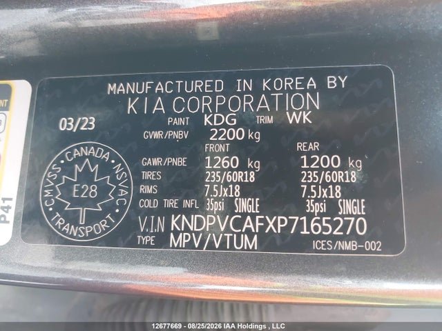 KIA Sportage 2023 KNDPVCAFXP7165270 Image 9