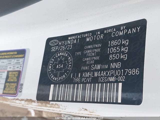2023 Hyundai Elantra N Manual მანქანა იყიდება აუქციონზე, vin: KMHLW4AKXPU017986, აუქციონის ნომერი: 12677685
