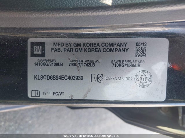 Chevrolet Spark 1lt Cvt 2014 KL8CD6S94EC403932 Image 17