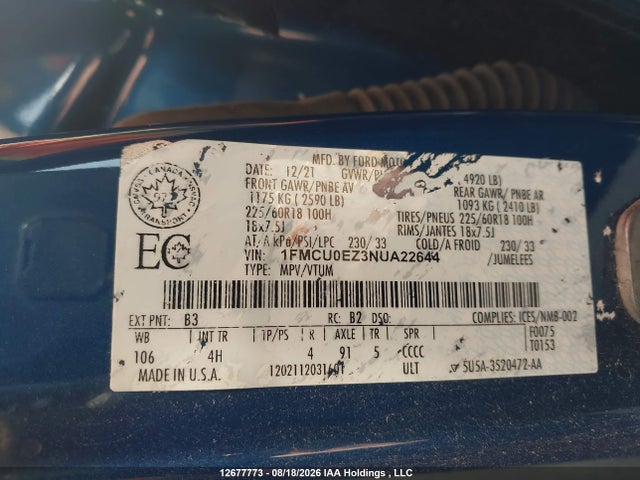 Ford Escape Phev Se 2022 1FMCU0EZ3NUA22644 Image 18