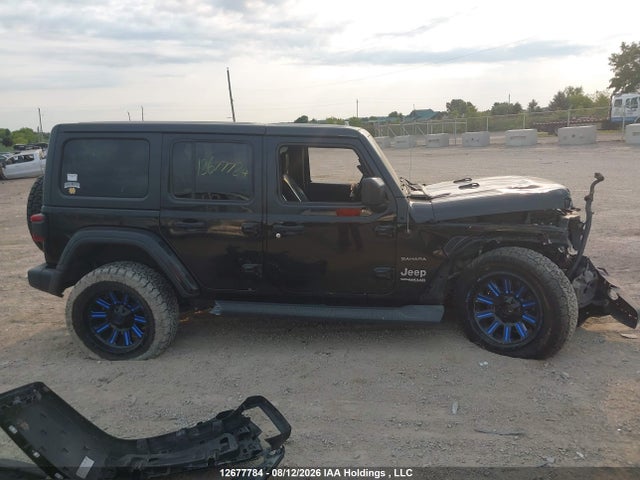 12677784 :رقم المزاد ، 1C4HJXEG6JW130460 vin ، 2018 Jeep Wrangler Unlimited Sahara مزاد بيع