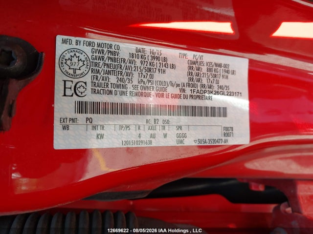Ford FOCUS SE 2016 1FADP3K26GL223171 Image 18