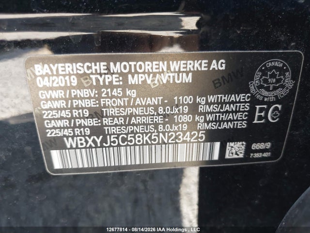 WBXYJ5C58K5N23425 BMW X2 Xdrive28i
