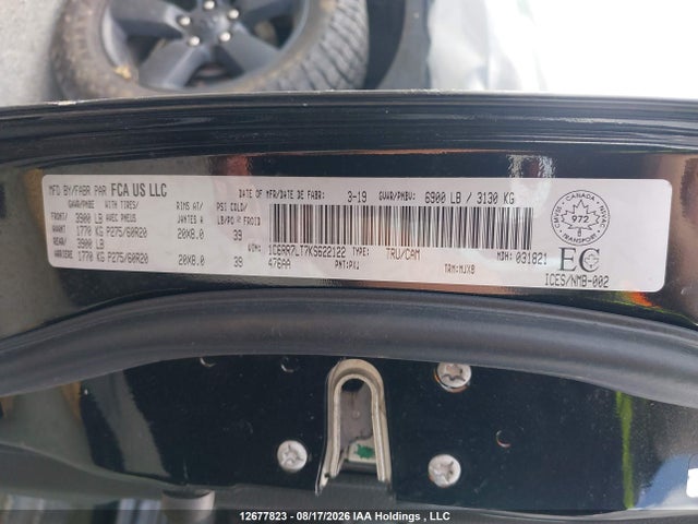RAM 1500 Classic Slt 2019 1C6RR7LT7KS622122 Image 9