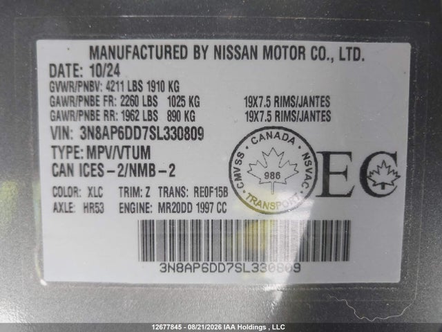 Nissan Kicks Sr Premium 2025 3N8AP6DD7SL330809 Image 18